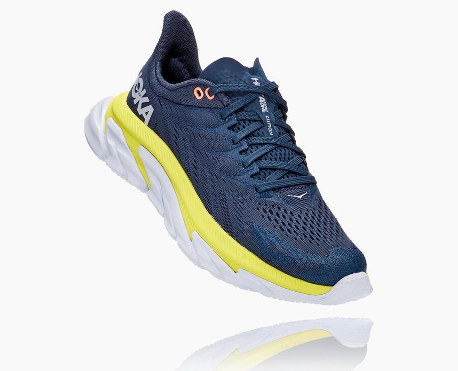 Hoka Australia One One Clifton Edge - Womens Running Shoes Navy - PALDR-7904